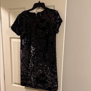 Forever 21 Black Sequin Mini Dress